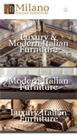 Mobile Screenshot of milanoitalianfurniture.com